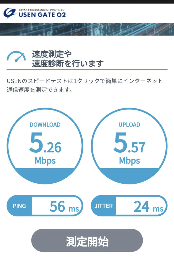 チョコザップのフリーWiFi通信速度