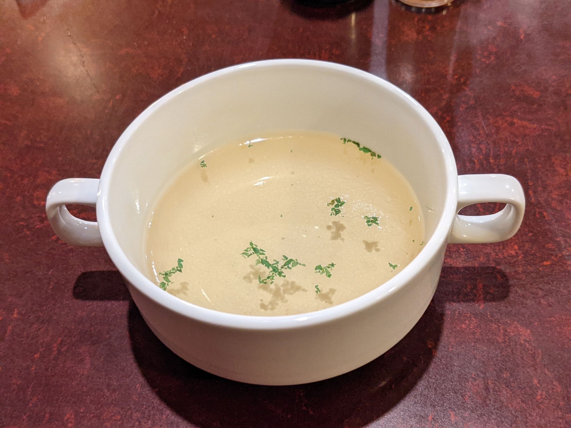 ナポリタンとセットのスープ