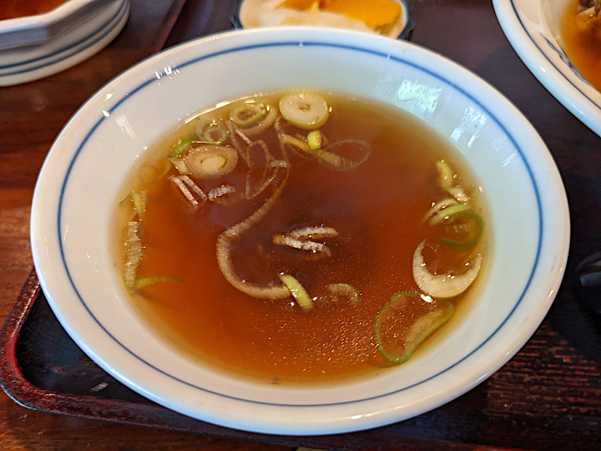 天津丼に付いているスープ