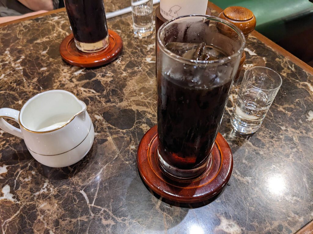 エジンバラのアイスコーヒー